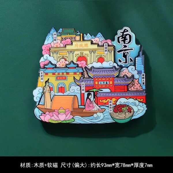 2025 Nanjing 3D Magnetic Refrigerator Sticker - Creative Travel Souvenir - Image 29