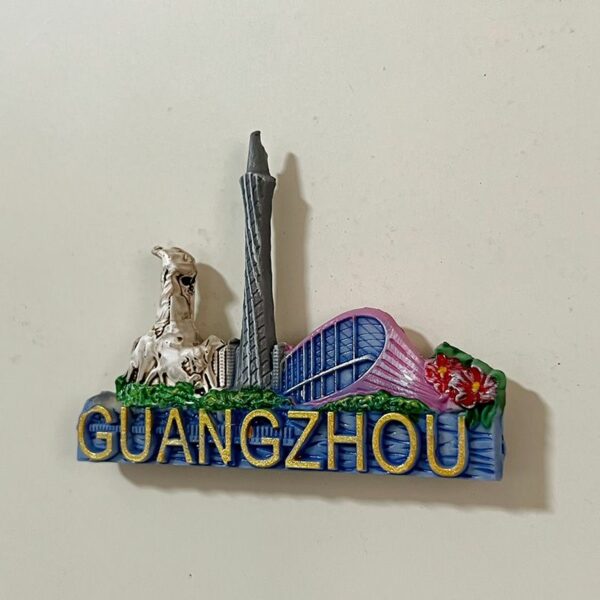 Guangzhou Tower Refrigerator Sticker - Wuyang Stone Statue Souvenir - Image 6