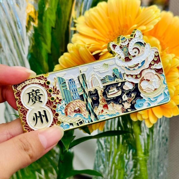 Guangzhou Metal Refrigerator Sticker - Magnetic Travel Souvenir - Image 2