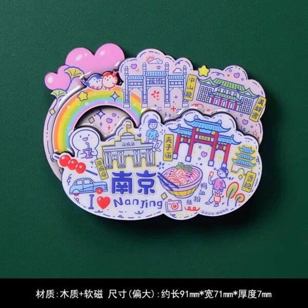 2025 Nanjing 3D Magnetic Refrigerator Sticker - Creative Travel Souvenir - Image 21