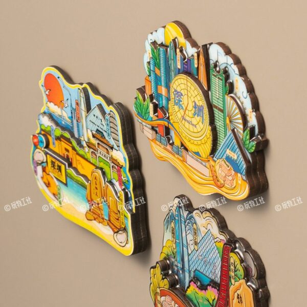 Guangdong Travel Souvenir Refrigerator Stickers - Image 4