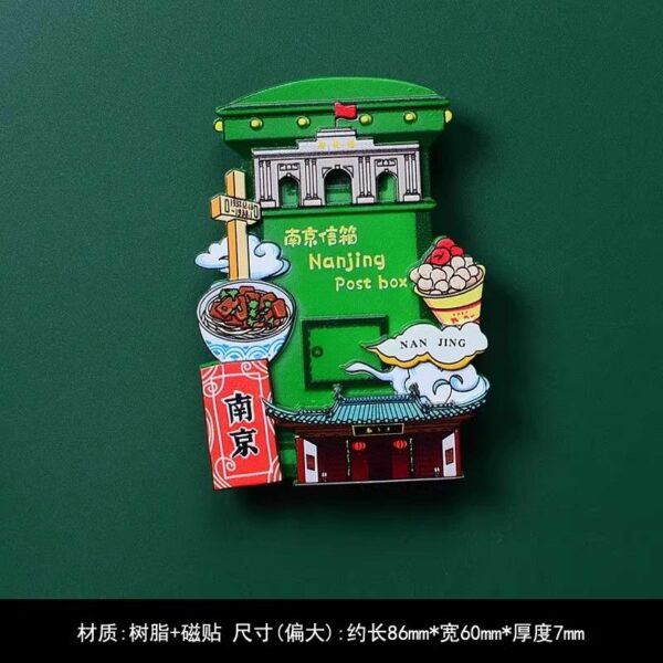 2025 Nanjing 3D Magnetic Refrigerator Sticker - Creative Travel Souvenir - Image 42