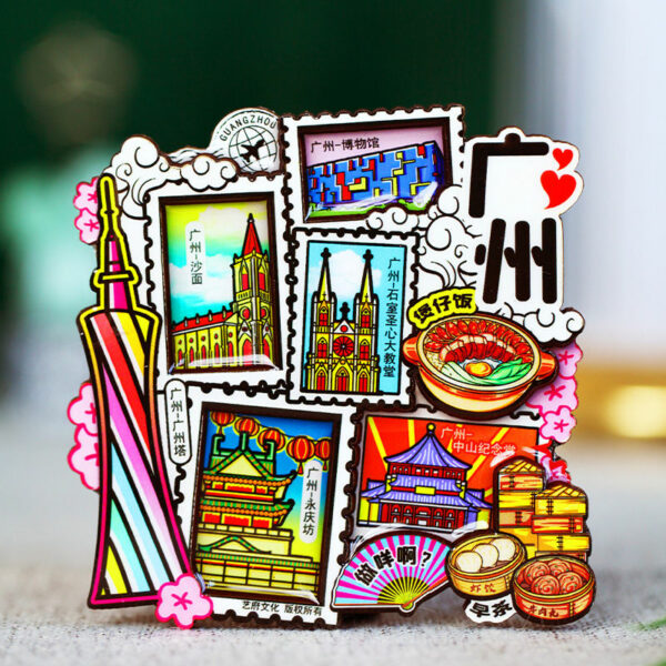 Guangzhou Refrigerator Stickers - Cantonese Morning Tea Souvenirs - Image 44