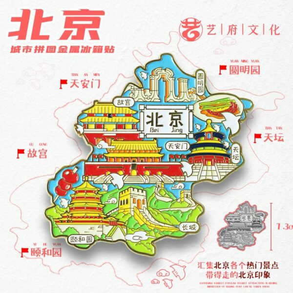 China National Travel Refrigerator Sticker - Beijing Souvenirs - Image 40