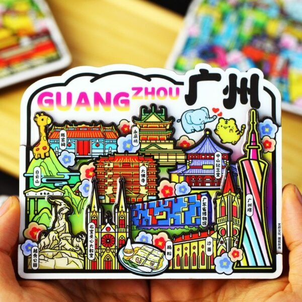 Guangzhou Refrigerator Stickers - Cantonese Morning Tea Souvenirs - Image 40