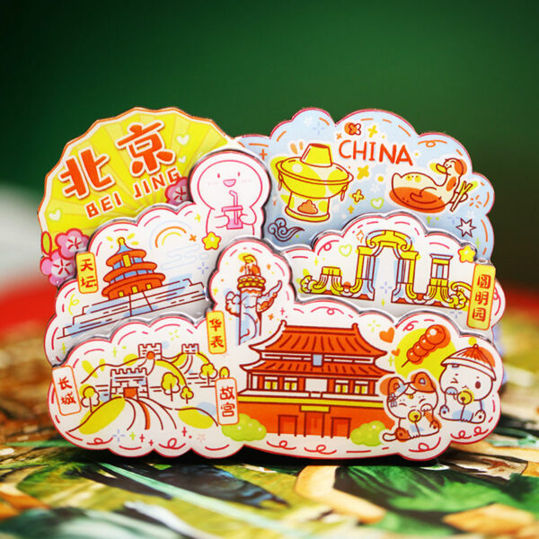 China National Travel Refrigerator Sticker - Beijing Souvenirs - Image 15